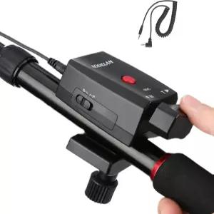 AODELAN 캠코더 줌 컨트롤러 Lanc 비디오 카메라 리모컨 2.5mm 잭 케이블 포함 Sony NX5C 150P 190P 198P와