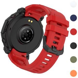 아마즈핏 T-Rex3 Pro 48mm 스마트워치용 실리콘 밴드  후아미 T Rex 3 교체용 스포츠 스트랩  코레아 브레