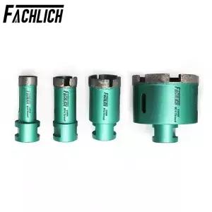 FACHLICH 다이아몬드 드릴 비트 코어 Dia20/25/35/68mm M14 나사 구멍 톱 습식 드릴링 도자기 화강암