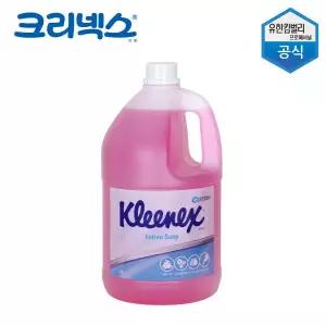 유한킴벌리 크리넥스 핑크 로션 솝 물비누 4L 핸드워시 리필 대용량 리필용 손세정제 젤타입 비누 56605-01