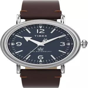 타임스 워터베리 39mm 남성용 아날로그 시계 내구성이 뛰어난 스테인리스 스틸 케이스 요일 및 날짜 창