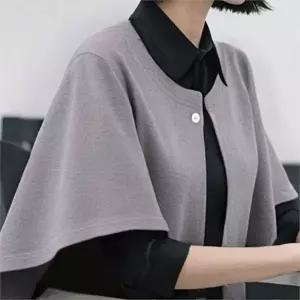 단추 숄 간절기 망토 데일리 여성 숄 케이프 가을 겨울 실내 이지웨어 라운드 워머 낮잠 실용 웨어 잠옷