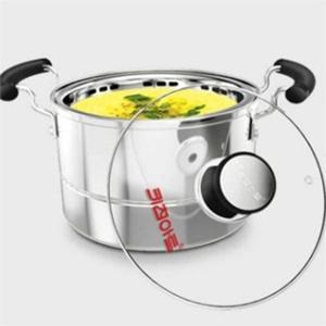 스텐 찜 냄비 16cm 스테인리스 찜 냄비 작은 주방 찜기 중탕기 계란 중탕