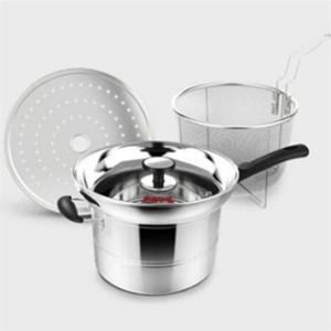 스테인리스 찜기 18cm 스텐 찜솥 다용도 멀티 주방용 가정용 작은 냄비 만능 채반 계란 캠핑 찜통 라면