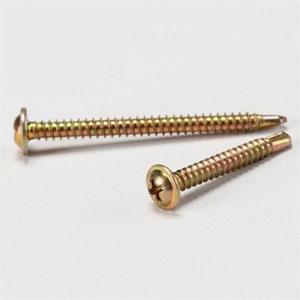 냄비 머리 직결 피스 25mm500개입 와셔붙이 직결 피스 다용도 철판용 목공용 스크류 유색 자가드 릴링