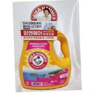 액체 세탁 세제 3L 액상 세탁 세제 열대과일 향기 대용량 빨래 베이킹 찌든때 소다 얼룩 세척 강력 오염