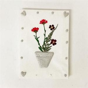 압화 미술 키트 13x18cm 압화 홈 미술 엄마표 어린이 만들기 액자 재료 캔버스 그림 자수 아트 화병 화분