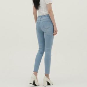 여성 라이트컷 슬림핏 뒷밴딩 데님 일자 팬츠 신상 여성 스키니 히든밴딩 청바지 남자겨울데님본딩팬츠 스