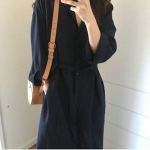 롱셔츠 가을롱원피스 롱가디건셔츠원피스 롱남방 여자