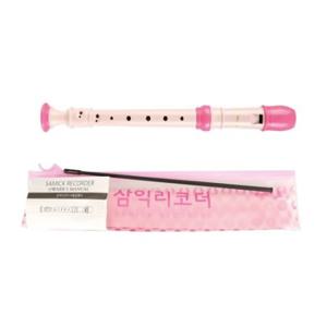 혜명잡화몰 삼익 6000 리코더 SRG-50P 분홍 저먼식 - 갑 (10개입) 초등학생리코더 학교용품 학교교구 어린