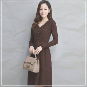 피로연 여성 드레스 결혼식 상견례 하객룩 원피스 트위드 스커트