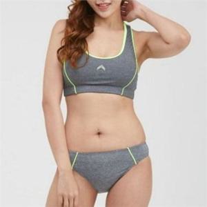 여성 비키니 수영복 여성 2피스 수영복 편안한 스포티 트레이닝 노와이어 노패드 래쉬가드 물놀이 스포츠