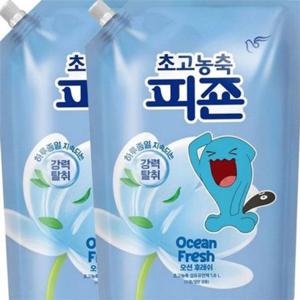 고농축 섬유 유연제 리필용 섬유 유연제 대용량 후레쉬 세탁용 탈취 지속 파우치형 세탁조 세탁물 일반