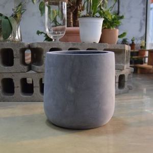 모던 FRP 대형화분 단지형 HP1087 D34 34x33cm 네추럴시멘트