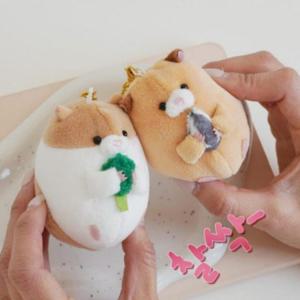 햄스터 자석 인형 키링 2종 오목눈이 착붙 가방 참 커플 아이템 백팩 키홀더
