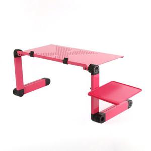 관절접이 노트북테이블 42x26cm 핑크 베드테이블