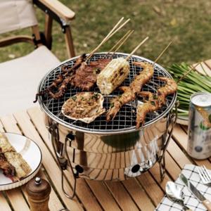 이지캠핑 원통 폴딩 숯불 그릴 화로대 BBQ바비큐그릴 캠핑바비큐그릴 야외바비큐그릴 야외용바비큐그릴