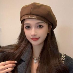 여름 여성 버킷햇 카페 패션 영문 화가 모자 베레모 레터링