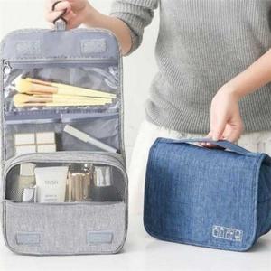 여행용 세면 파우치 행잉 형 수납 파우치 휴대용 걸이형 세면도구 출장용 정리함 욕실 메이크업 화장품