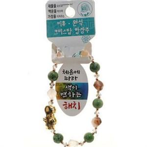 크리스탈 원석 팔찌 비휴 원석 팔찌 불교 기도용 염주 기도 합장주