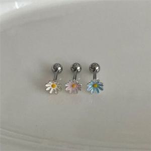 귀걸이 데이지 꽃 귀걸이 드롭 패션 데이지 꽃 여성 이어링 아웃컨츠 이너컨츠 트라거스 피어싱 귓바퀴