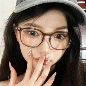 여성 뿔테 안경테 뿔테 안경테 클래식 빈티지 남성 직장인 라운드 투명 소품