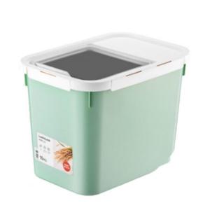 계량컵 쌀 보관통 보관함 밀폐 쌀통 10kg 민트색