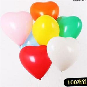 하트 풍선 색상 혼합 풍선 발렌타인데이 고백 파티 장식 기념 생일 프로포즈