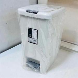 사각 푸쉬 페달 휴지통 주방 발판 쓰레기통 넉넉한 깔끔한 20리터 가정용 분리수거함 분리수거