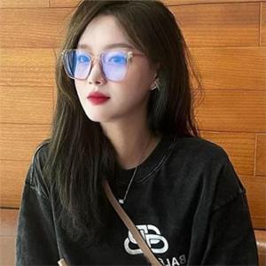 여성 뿔테 안경 여성 투명 안경테 경량 베이직 남여공용 스퀘어 데일리 레진