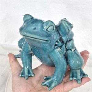 개구리 도자기 장식품 개구리 인테리어 소품 수공예 풍수 조형물 선물용 꾸미기 테이블 거실 집안