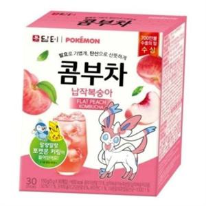콤부차 분말 스틱 납작 복숭아 콤부차 건강 유산균 다이어트 저칼로리 간편 음료 분말형 홈카페 베이스