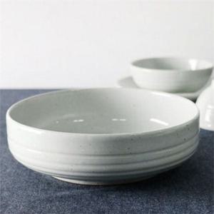 국산 도자기 비빔기 국산 비빔밥 그릇 꽃무늬 백자 세라믹 한식기 식기 한식