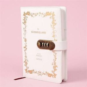 비밀 번호 다이어리 자물쇠 다이어리 패스워드 잠금 일기장 노트 플래너 유선