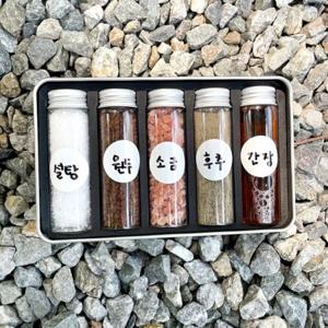 캠핑 등산 차박 조미료 양념통 취사용품 유리병 파우치 캠핑 세트(깔대기 포함)