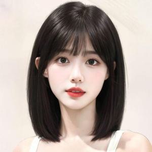 통가발 여성 데일리 매쉬 단발머리 베이직 리코