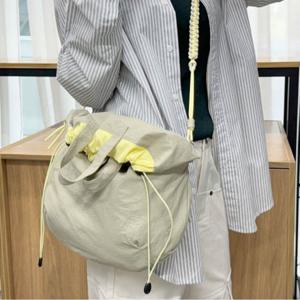 나일론 빅백 가방 가벼운 스트링 숄더 크로스백 토트