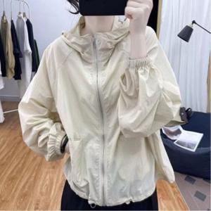 간절기 아우 여름 바람막이 여자 후드점퍼 집업 얇은