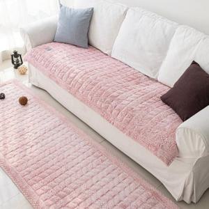 슈마켓 실비아 풀달 극세사 쇼파패드 85x200 아이보리