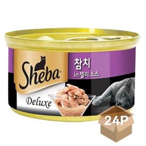 고양이 습식 캔간식 참치 젤리 85g 24P 영양 통조림