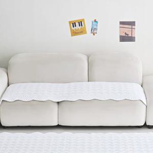 슈마켓 마로 렌징 모달 워싱 쇼파패드 4단 65x240cm 화이트