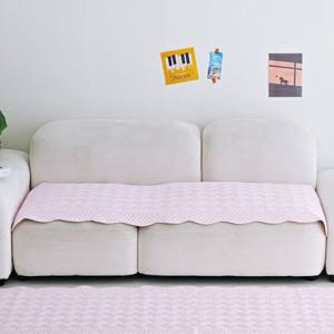 슈마켓 마로 렌징 모달 워싱 쇼파패드 4단 65x240cm 핑크