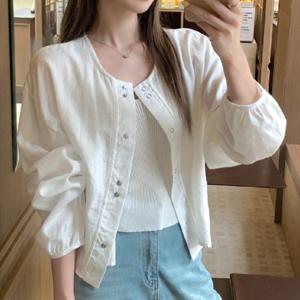 노카라 긴팔 자켓 가디건 여름긴팔 LL O140 LL-1006583