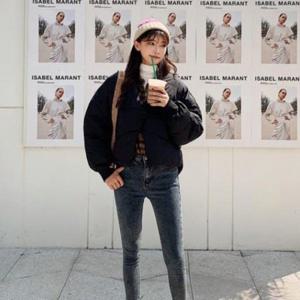 LD 여성 숏패딩 가디건 타입 루즈핏 올해 유행 점퍼