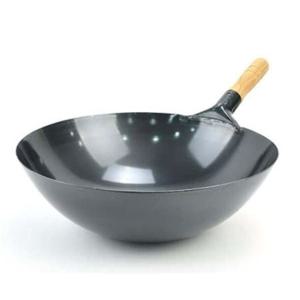 철 웍 후라이팬 식당 업소 중화팬 나무핸들 궁중팬 45cm