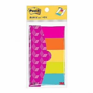 3M 포스트잇 노트 수첩식 6135 네온 25X76mm 45매 5패드 갑 (20개입) 오피스비품 데스크소품 회사소모품