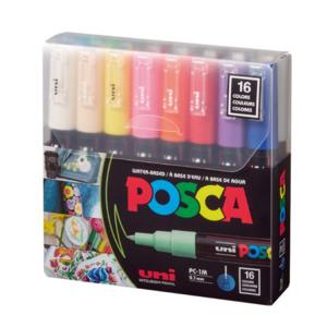 미쯔비시 포스카 마카 세트 1M 16색 PC1M16C 0.7mm 촉