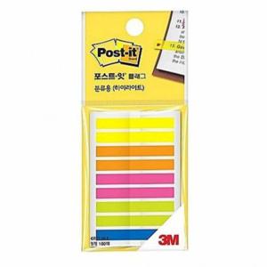 3M 포스트잇 플래그 9색 683T9KE 하이라이트 갑 (20개입) 메모지노트 점착메모지 연락처메모지