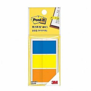3M 포스트잇 플래그 3색 680T3BYO 인덱스탭 44mmX25m 하이라이트 갑 (20개입) 스티커라벨 바인더스티커 사