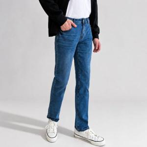 가을 블루 남성 봄 진 스판 일자 데일리 슬림핏 청바지 남자 데님팬츠 빅사이즈 바지 남성하의 코디 슬림진